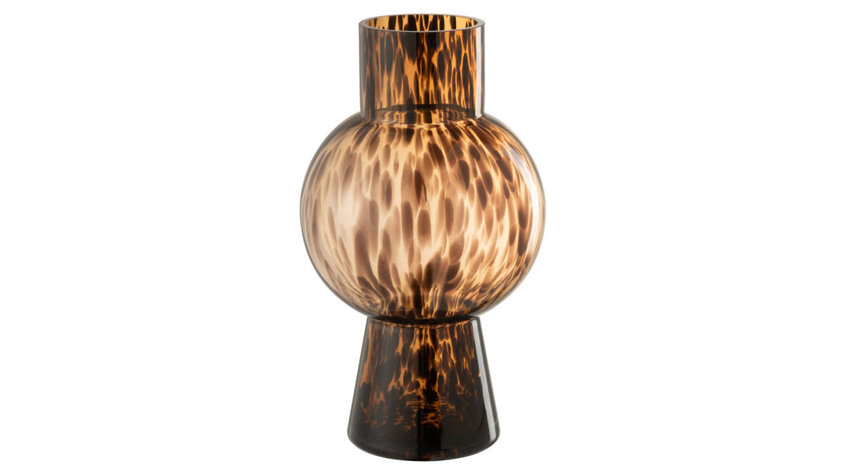 Vase Jolipa aus Glas in Braun Vase African Desire braunes Glas - Höhe ca. 31 cm