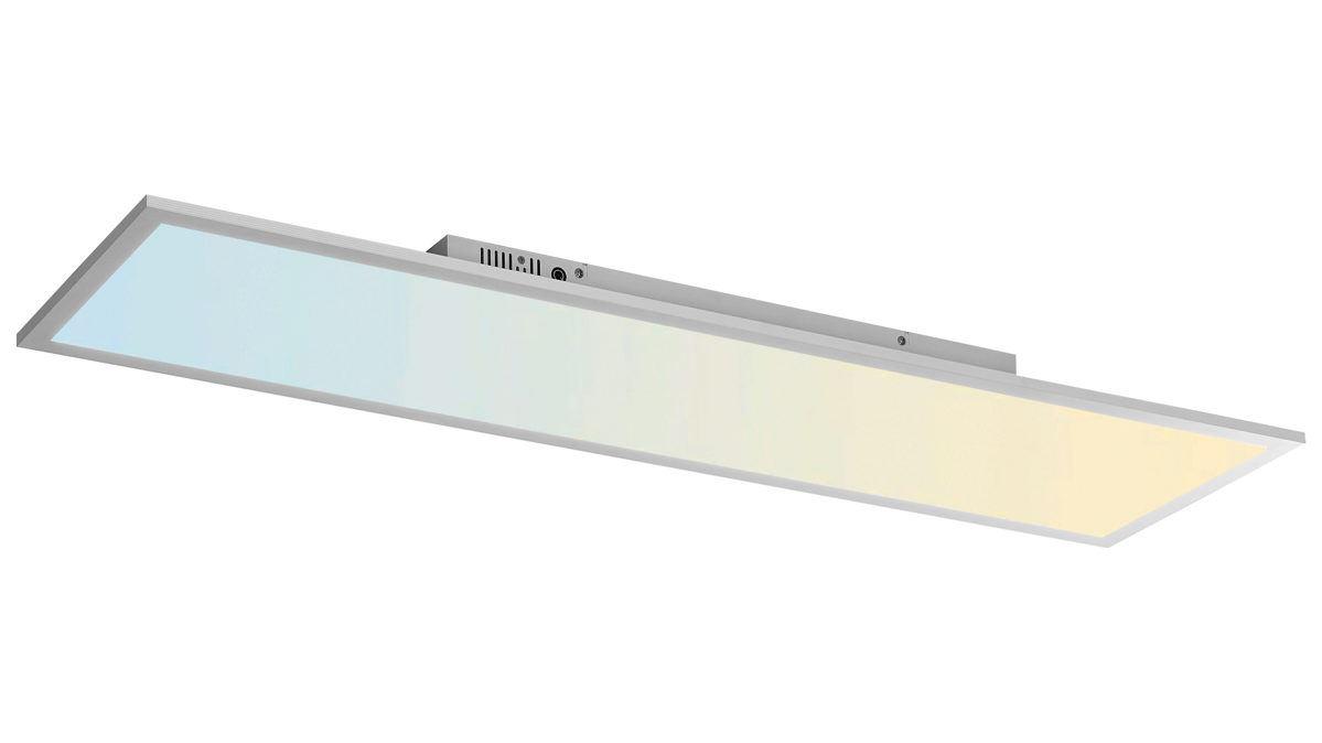 Deckenleuchte Paul neuhaus aus Kunststoff in Weiß Paul Neuhaus LED-Deckenleuchte Q®-FLAG Aluminium & Acrylglas – ca. 120 x 30 cm