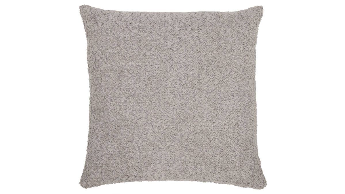 Kissenbezug /-hülle Roomio® aus Stoff in Grau Roomio® Kissenhülle No. 9402 taupefarbener Bouclé - ca. 60 x 60 cm