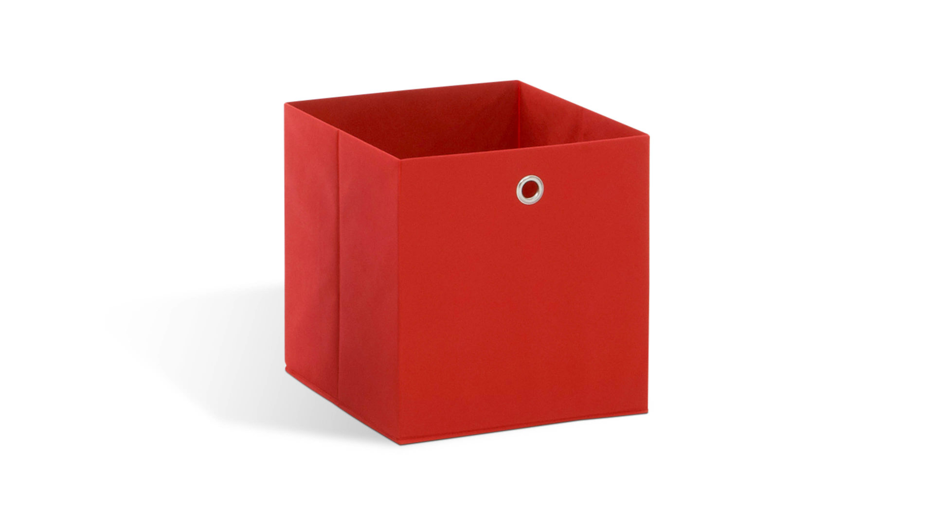 Faltbox Fmd furniture aus Stoff in Rot Faltbox hellrotes, verstärktes Vlies - ca. 32 x 32 cm