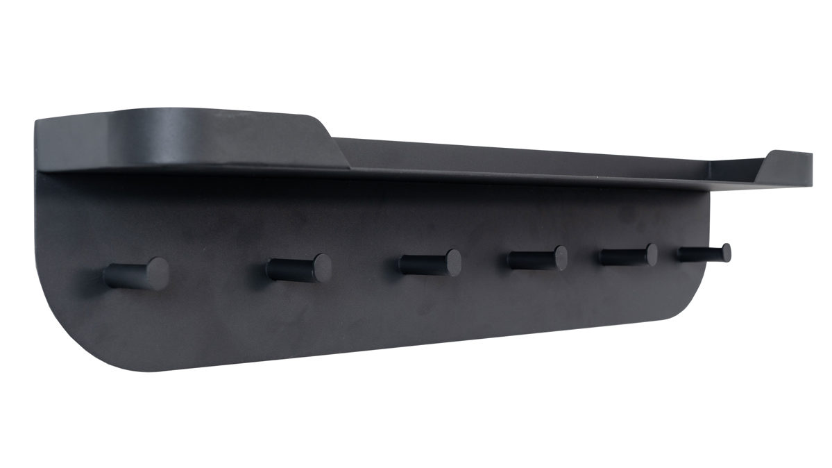 Wandgarderobe M2 kollektion aus Metall in Anthrazit Wandgarderobe Jil 1 Anthrazit – sechs Haken, Länge ca. 70 cm