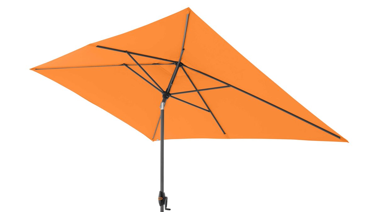 Sonnenschirm Doppler® aus Kunstfaser in Orange doppler® Kurbel-Sonnenschirm MyZone Auto-Tilt orange Kunstfaser – ca. 300 x 200 cm