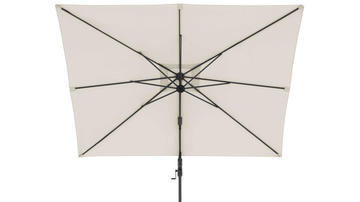 Sonnenschirm Doppler® aus Kunstfaser in Beige doppler® Pendel-Sonnenschirm MyZone Side naturfarbene Kunstfaser – ca. 320 x 240 cm