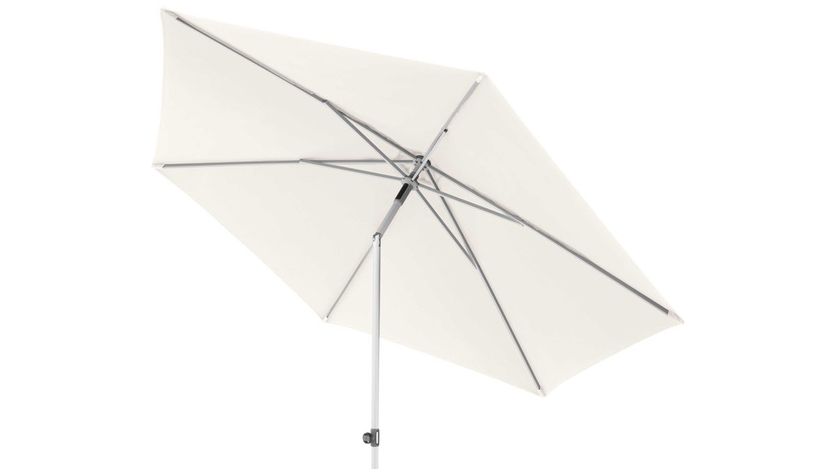 Sonnenschirm Doppler® aus Kunstfaser in Beige doppler® Sonnenschirm Act naturfarbene Bespannung – Durchmesser ca. 310 cm