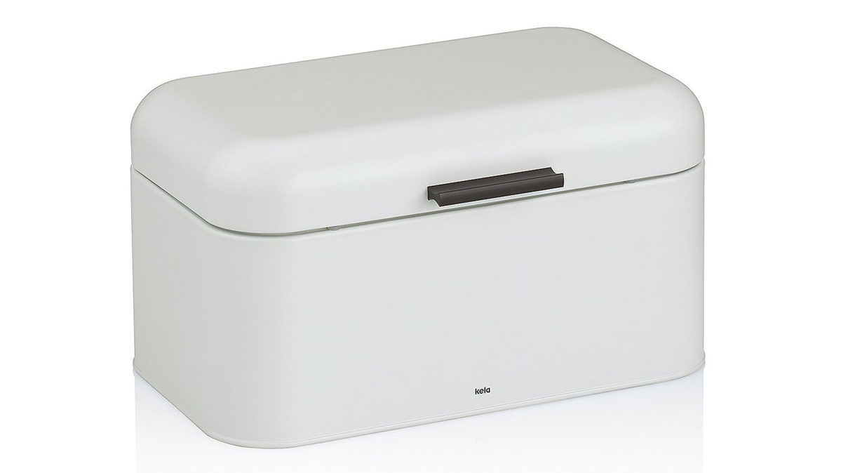 Brotkasten Kela | keck & lang aus Metall in Weiß kela Brotkasten Frisca weißes Metall - ca. 30 x 18 cm