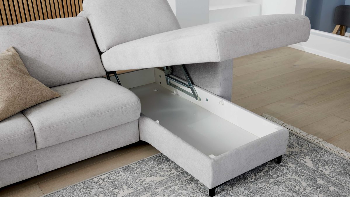 Funktion Interliving aus Metall in Transparent Interliving Schlafsofa Serie 4700 - Aufklappfunktion für Canapes
