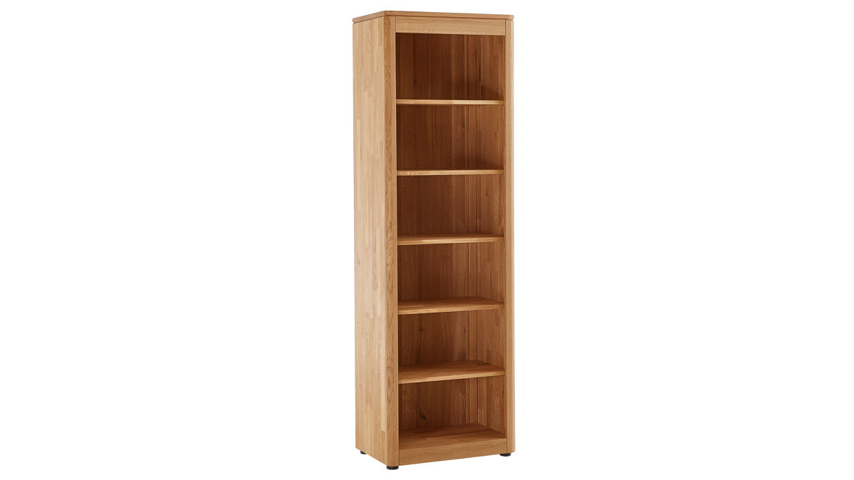 Regal PARTNERRING COLLECTION aus Holz in Holzfarben PARTNERRING COLLECTION Programm Vigo - Regal Eiche geölt - fünf Holzböden, ca. 65 x 204 cm