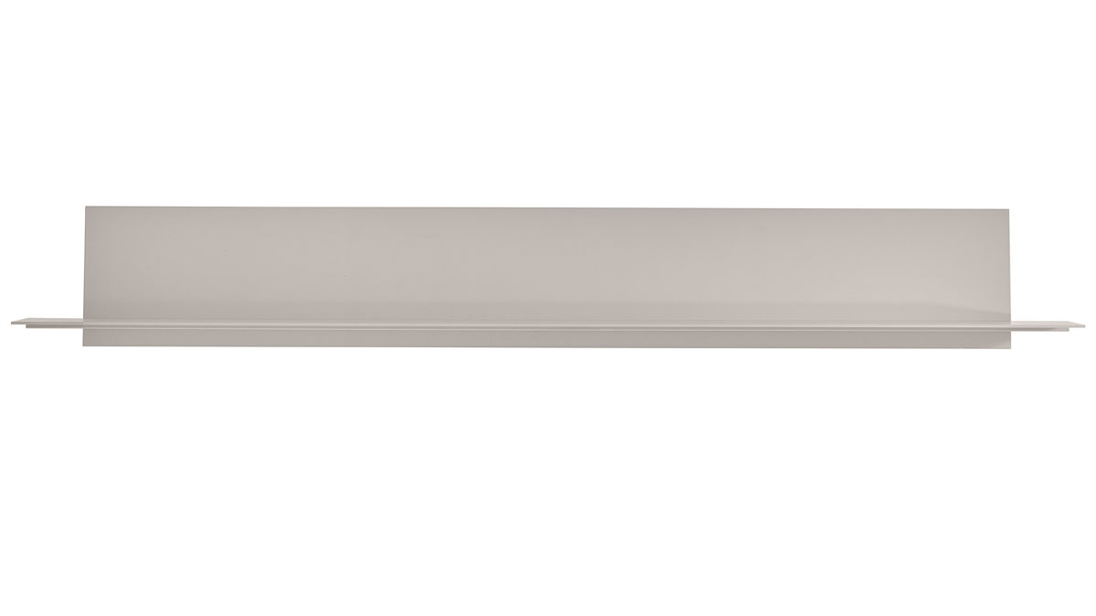 Wandregal Venjakob aus Kunststoff in Grau VENJAKOB Andiamo 3.0 Wandboard Steingrau & Alufarben - ca. 186 x 25 cm