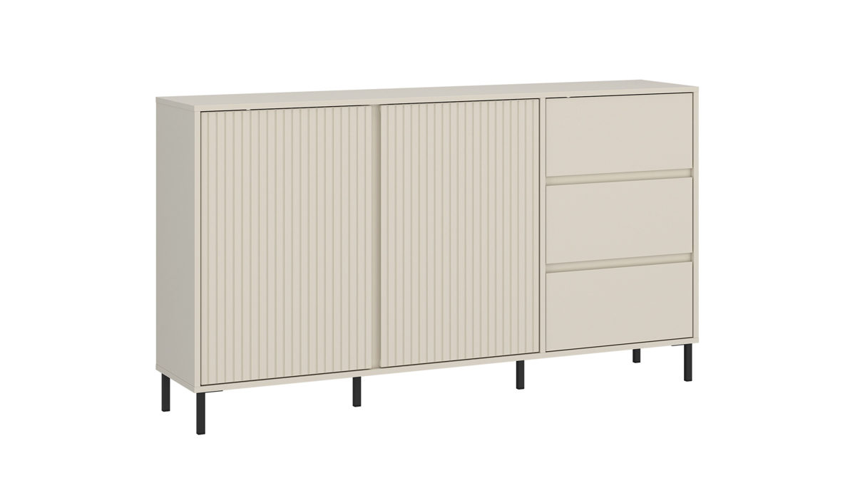 Sideboard Wojcik aus Holz in Beige Kommodenprogramm Avenale - Sideboard Cashmere - ca. 158 x 92 cm