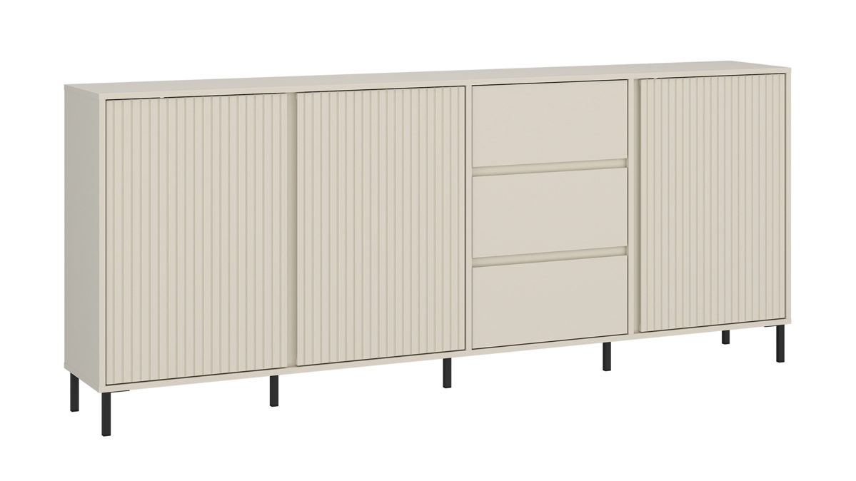 Sideboard Wojcik aus Holz in Beige Kommodenprogramm Avenale - Sideboard Cashmere - ca. 212 x 92 cm