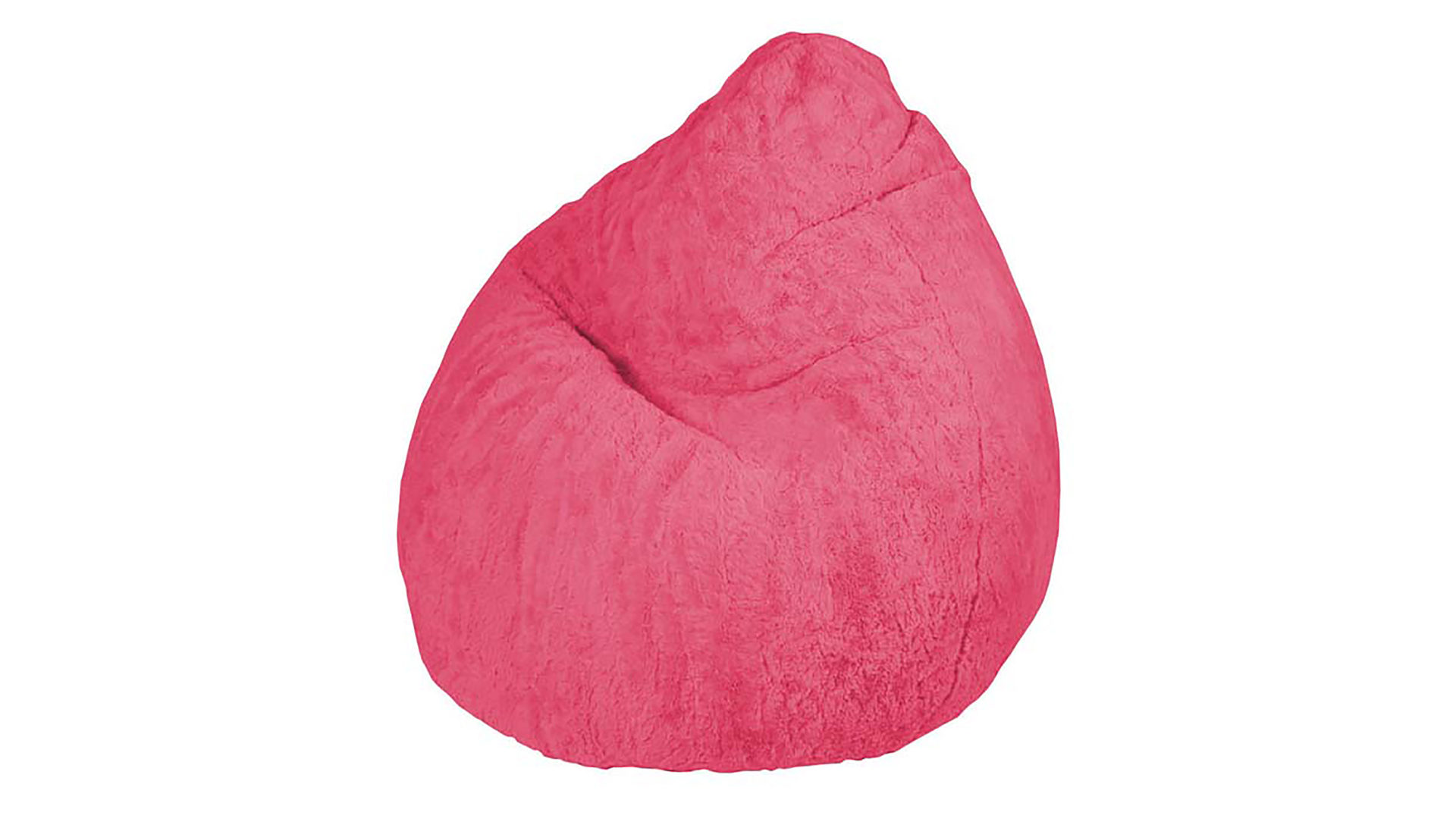 Standard-Sitzsack Magma sitting point aus Stoff in Pink SITTING POINT Plüsch-Sitzsack Fluffy XL als Sitzmöbel pinker Plüschbezug - ca. 220 Liter