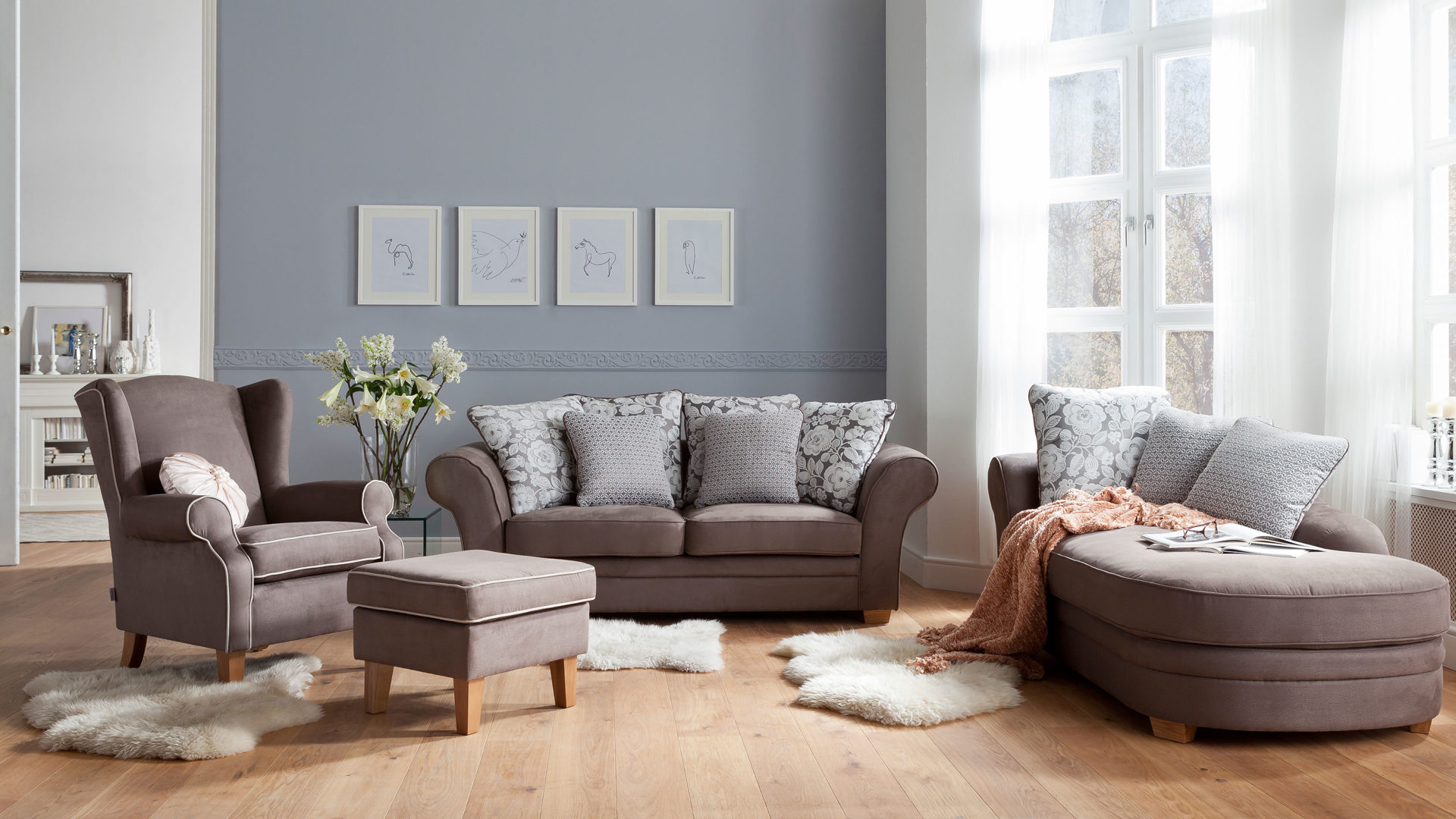 Schlafzimmer grau beige: wandgestaltung im schlafzimmer ...