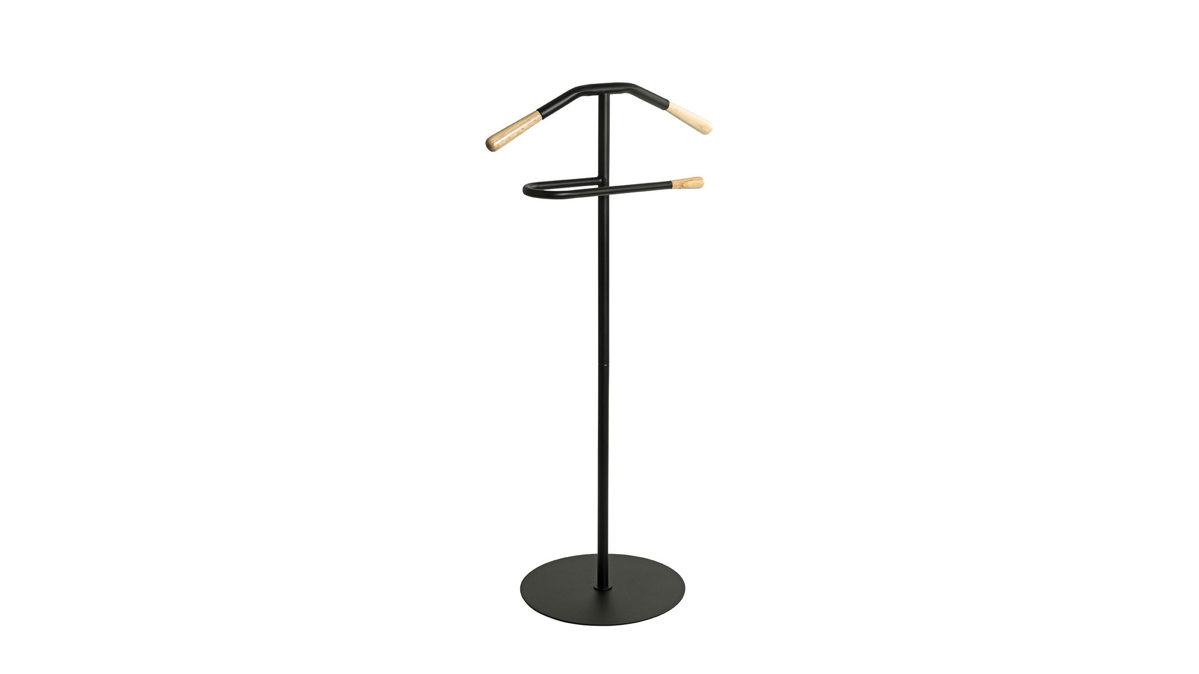 Herrendiener Haku aus Metall in Schwarz Herrendiener Schwarz - Höhe ca. 105 cm