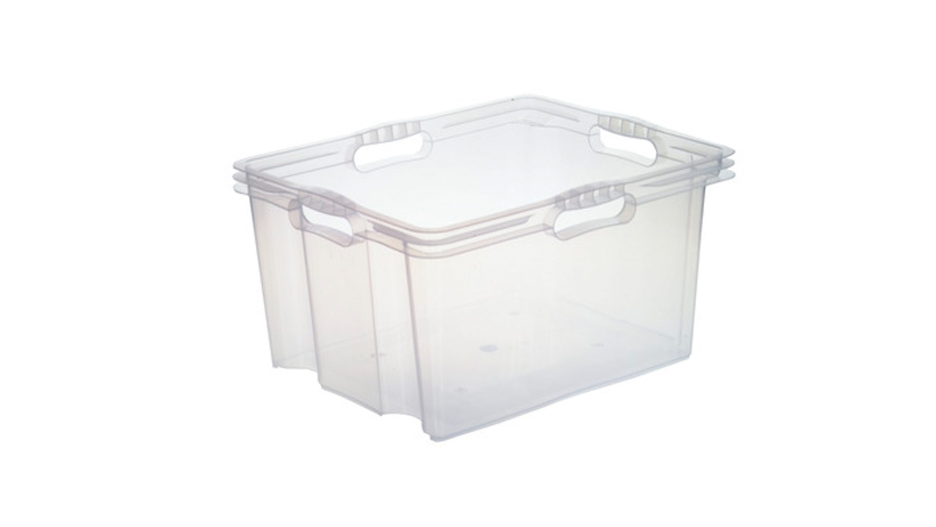 Aufbewahrungsbox Okt | keeeper aus Kunststoff in Transparent Multibox XL als Aufbewahrungsbox transparenter Kunststoff – ca. 43 x 35 x 23 cm