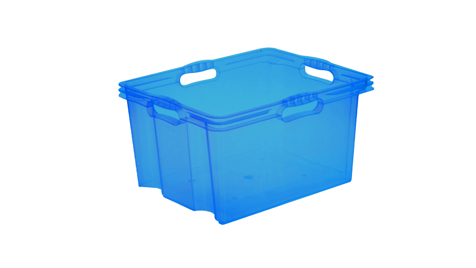 Aufbewahrungsbox Okt | keeeper aus Kunststoff in Blau Multibox XL auch als Wäschebox einsetzbar blauer Kunststoff – ca. 43 x 35 x 23 cm