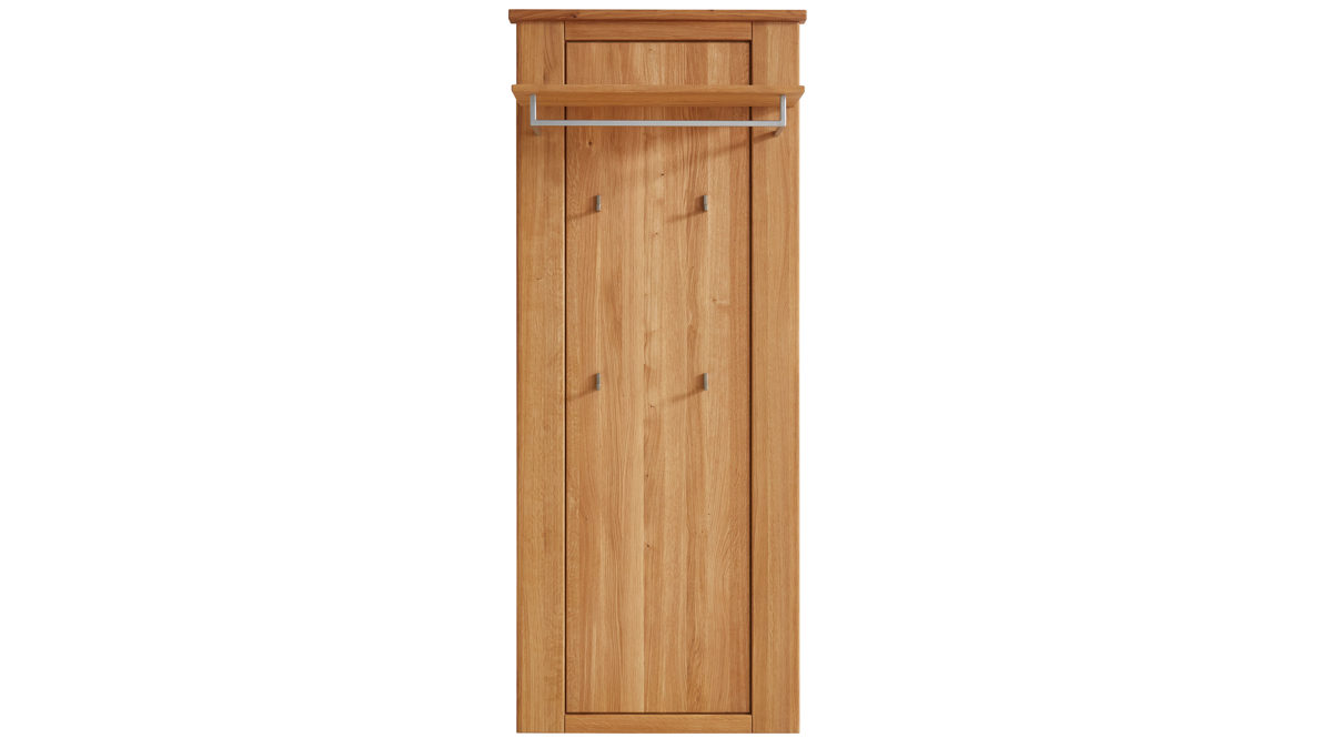 Wandgarderobe WOODS & TRENDS aus Holz in Holzfarben WOODS & TRENDS Programm Loft - Wandgarderobe Eiche natur - ca. 80 x 196 cm