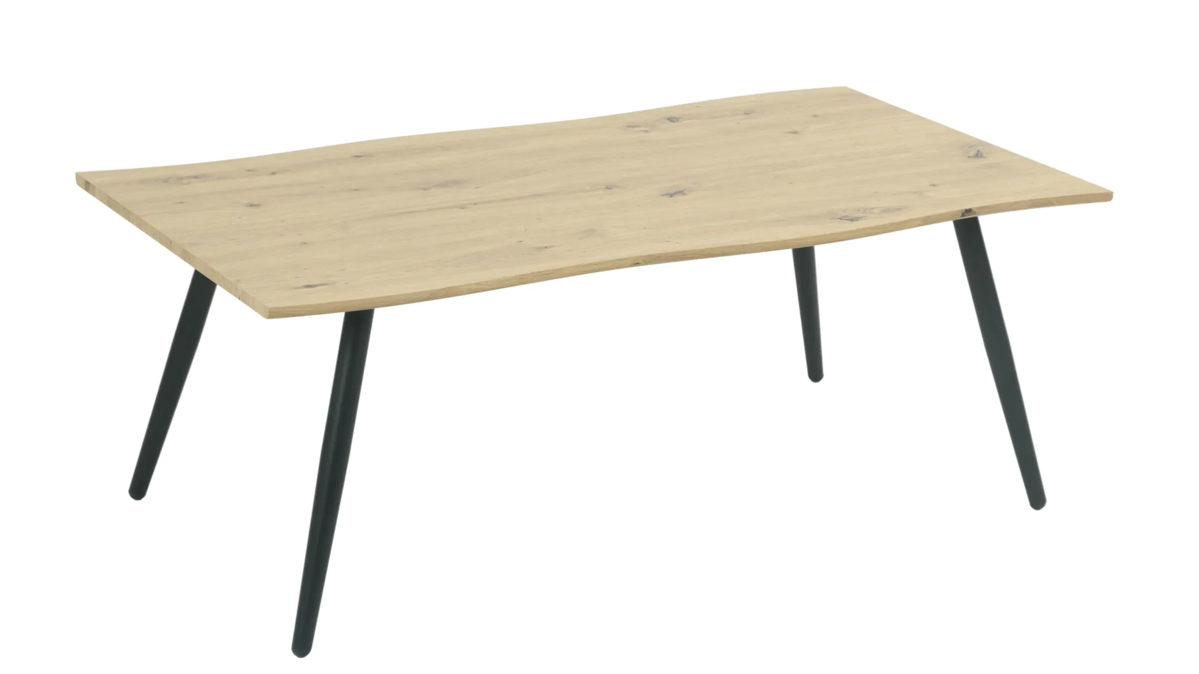 Couchtisch Hela aus Holz in Holzfarben Couchtisch Zagreb CT Artisan Eiche & schwarzes Metall - ca. 110 x 60 cm