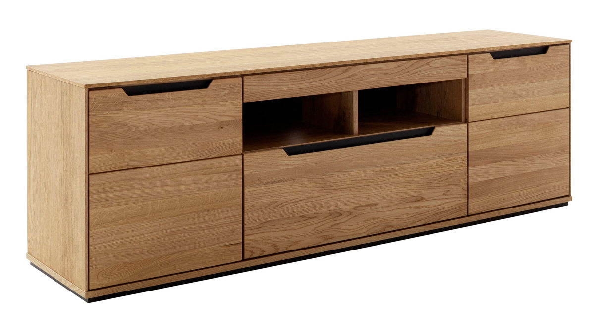 Medienmöbel Mca direkt aus Holz in Holzfarben Wohnprogramm Araya - TV-Element Wildeiche - ca. 193 x 62 cm