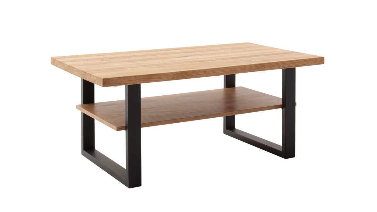 Couchtisch Mca direkt aus Holz in Holzfarben Wohnprogramm Kambo - Couchtisch Wildeiche - eine Ablage, ca. 115 x 65 cm