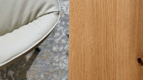 Esstisch Interliving aus Holz in Holzfarben Interliving Esszimmer Serie 5115 - Esstisch mit Eichenholz astige Eiche & anthrazitfarbenes Metall - ca. 200 x 100 cm