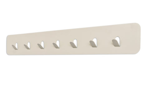 Wandgarderobe M2 kollektion aus Metall in Beige Garderobenleiste Lilly Cremeweiß – Sieben Haken, Länge ca. 70 cm