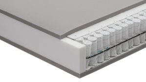 Federkernmatratze Interliving aus Stoff in Weiß Interliving Matratze Medikontur 1931 Taschenfederkern, H3 – Liegefläche ca. 90 x 200 cm