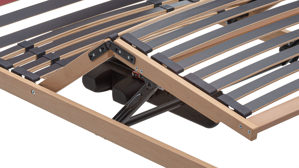 Lattenrost Interliving aus Holz in Holzfarben Interliving Lattenrost Serie 1951 mit Funksteuerung motorisch mit Funk-Fernbedienung – Liegefläche ca. 90 x 200 cm