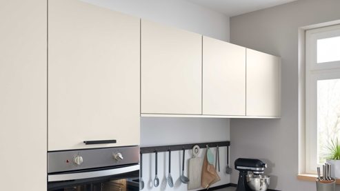 Einbauküche culineo® aus Holz in Weiß Culineo® Einbauküche C615 mit privileg Einbaugeräten Magnolia - Stellfläche ca. 305 x 310 cm