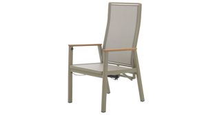 Gartenmöbel-Set Interliving aus Metall in Beige Interliving Gartenmöbel Serie 7014 - Essgruppe mit sechs Stühlen beiges TEXTILIENE®, Sinterstein & taupefarbenes Aluminium