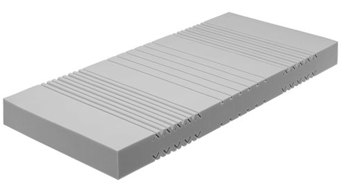 Schaumstoffmatratze Interliving aus Stoff in Weiß Interliving Matratze Medikontur 1908 offenporiger Schaum, H2 – Liegefläche ca. 90 x 200 cm