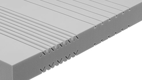 Schaumstoffmatratze Interliving aus Stoff in Weiß Interliving Matratze Medikontur 1908 offenporiger Schaum, H3 – Liegefläche ca. 160 x 200 cm