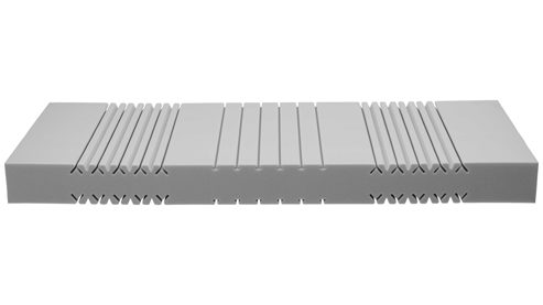 Schaumstoffmatratze Interliving aus Stoff in Weiß Interliving Matratze Medikontur 1908 offenporiger Schaum, H3 – Liegefläche ca. 160 x 200 cm