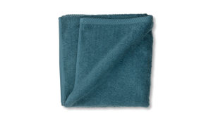 Handtuch Kela | keck & lang aus Naturfaser in Blau Handtuchserie Ladessa - Handtuch petrolfarbene Baumwolle - ca. 50 x 100 cm