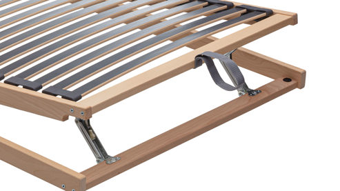 Lattenrost Interliving aus Holz in Holzfarben Interliving Lattenrost Serie 1951 mit manuellen Funktionen manuelle Kopf- und Fußteilverstellung – Liegefläche ca. 90 x 200 cm