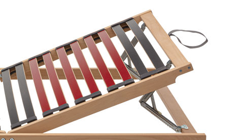 Lattenrost Interliving aus Holz in Holzfarben Interliving Lattenrost Serie 1951 mit manuellen Funktionen manuelle Kopf- und Fußteilverstellung – Liegefläche ca. 90 x 200 cm
