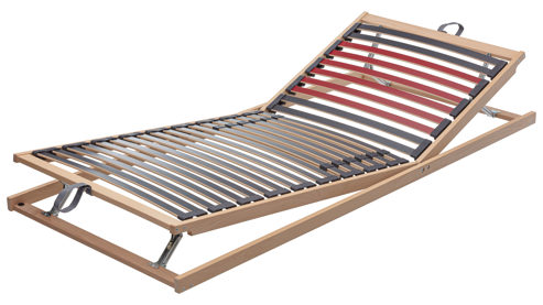 Lattenrost Interliving aus Holz in Holzfarben Interliving Lattenrost Serie 1951 mit manuellen Funktionen manuelle Kopf- und Fußteilverstellung – Liegefläche ca. 90 x 200 cm