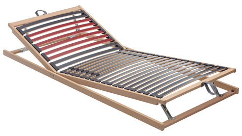 Lattenrost Interliving aus Holz in Holzfarben Interliving Lattenrost Serie 1951 mit manuellen Funktionen manuelle Kopf- und Fußteilverstellung – Liegefläche ca. 90 x 200 cm
