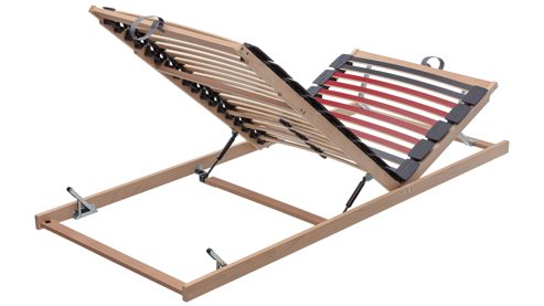 Lattenrost Interliving aus Holz in Holzfarben Interliving Lattenrost Serie1952 manuell mit Hebehilfe – Liegefläche ca. 90 x 200 cm