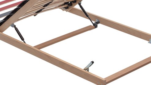Lattenrost Interliving aus Holz in Holzfarben Interliving Lattenrost Serie1952 manuell mit Hebehilfe – Liegefläche ca. 90 x 200 cm