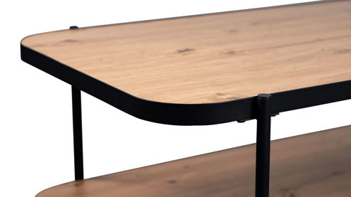 Couchtisch M2 kollektion aus Holz in Holzfarben Couchtisch Pina 2 Artisan Eiche & Schwarz - ca. 120 x 45 cm