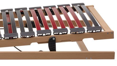 Lattenrost Interliving aus Holz in Holzfarben Interliving Lattenrost Serie 1952 - Lattenrahmen mit Reflux-Verstellung motorisch mit Handschalter – Liegefläche ca. 100 x 200 cm