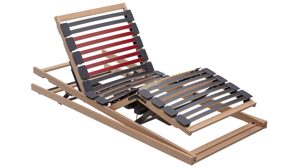 Lattenrost Interliving aus Holz in Holzfarben Interliving Lattenrost Serie 1952 mit Refluxfunktion und Funksteuerung dreifach motorisch mit Funk – Liegefläche ca. 80 x 200 cm