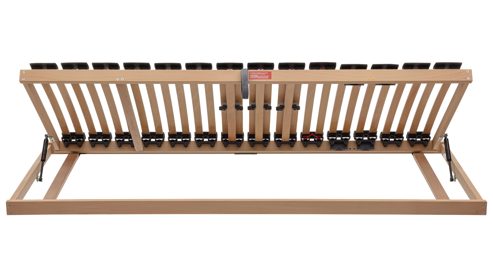 Lattenrost Interliving aus Holz in Holzfarben Interliving Lattenrost Serie 1952 mit Hebehilfe für linke Bettseiten links mit Hebehilfe – Liegefläche ca. 90 x 190 cm