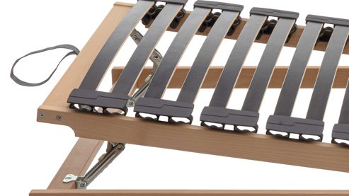 Lattenrost Interliving aus Holz in Holzfarben Interliving Lattenrost Serie 1952 mit manueller Kopf- und Fußteilverstellung manuell – Liegefläche ca. 90 x 200 cm