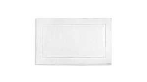 Badematte / Badeteppich Kela | keck & lang aus Naturfaser in Weiß Handtuchserie Ladessa - Badematte schneeweiße Baumwolle - ca. 60 x 100 cm