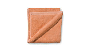 Handtuch Kela | keck & lang aus Naturfaser in Orange Handtuchserie Ladessa - Handtuch pfirsichrosafarbene Baumwolle - ca. 50 x 100 cm