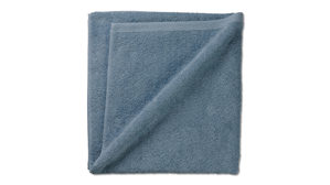 Duschhandtuch Kela | keck & lang aus Naturfaser in Mittelblau Handtuchserie Ladessa - Duschtuch rauchblaue Baumwolle - ca. 70 x 140 cm