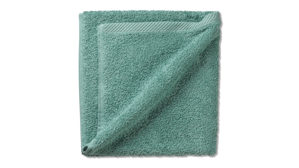 Handtuch Kela | keck & lang aus Naturfaser in Smaragd Handtuchserie Ladessa - Handtuch jadegrüne Baumwolle - ca. 50 x 100 cm