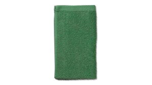 Gästehandtuch Kela | keck & lang aus Naturfaser in Grün Handtuchserie Ladessa - Gästetuch blattgrüne Baumwolle - ca. 30 x 50 cm