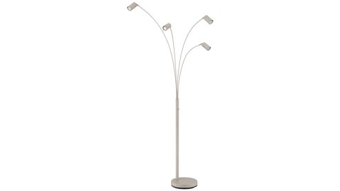 Stehleuchte Interliving aus Metall in Beige Interliving Leuchten Serie 9354 - Stehlampe sandfarbenes Metall - Höhe ca. 204 cm